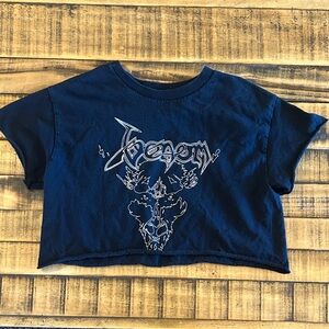 Venom Line Drawing Crop Top